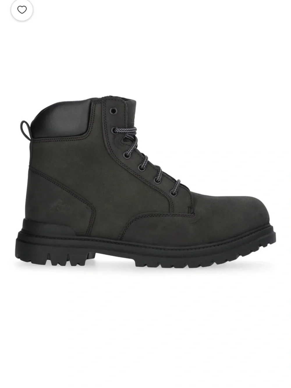 Ozark Trail Troy Men’s Black Faux Suede Hiking Work Boots NWT